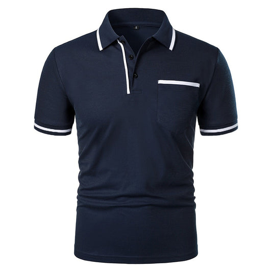 VALORIA | Men’s lapel pocket t-shirt modern casual design