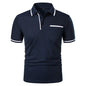 VALORIA | Men’s lapel pocket t-shirt modern casual design