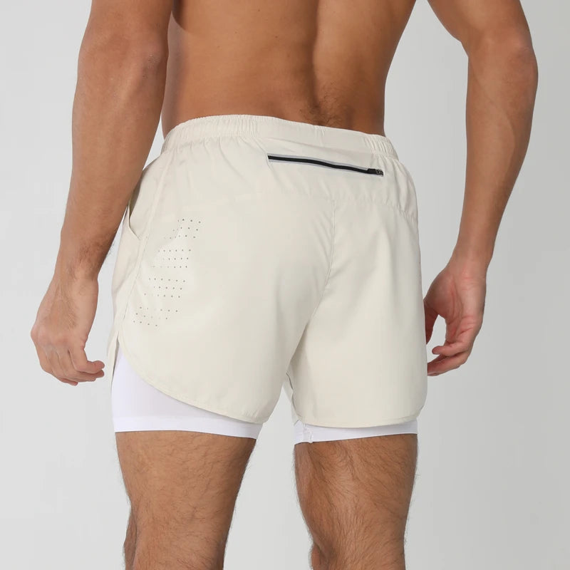 VALORIA | Men’s lightweight 2-in-1 quick-dry gym shorts 