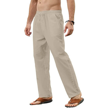 VALORIA | Men’s lightweight cotton linen pants for summer wear
