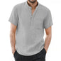 VALORIA | Men’s lightweight cotton linen shirt everyday wear