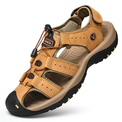 VALORIA | Men’s lightweight genuine leather summer sandals