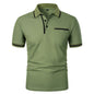 VALORIA | Men’s lightweight lapel pocket t-shirt summer style