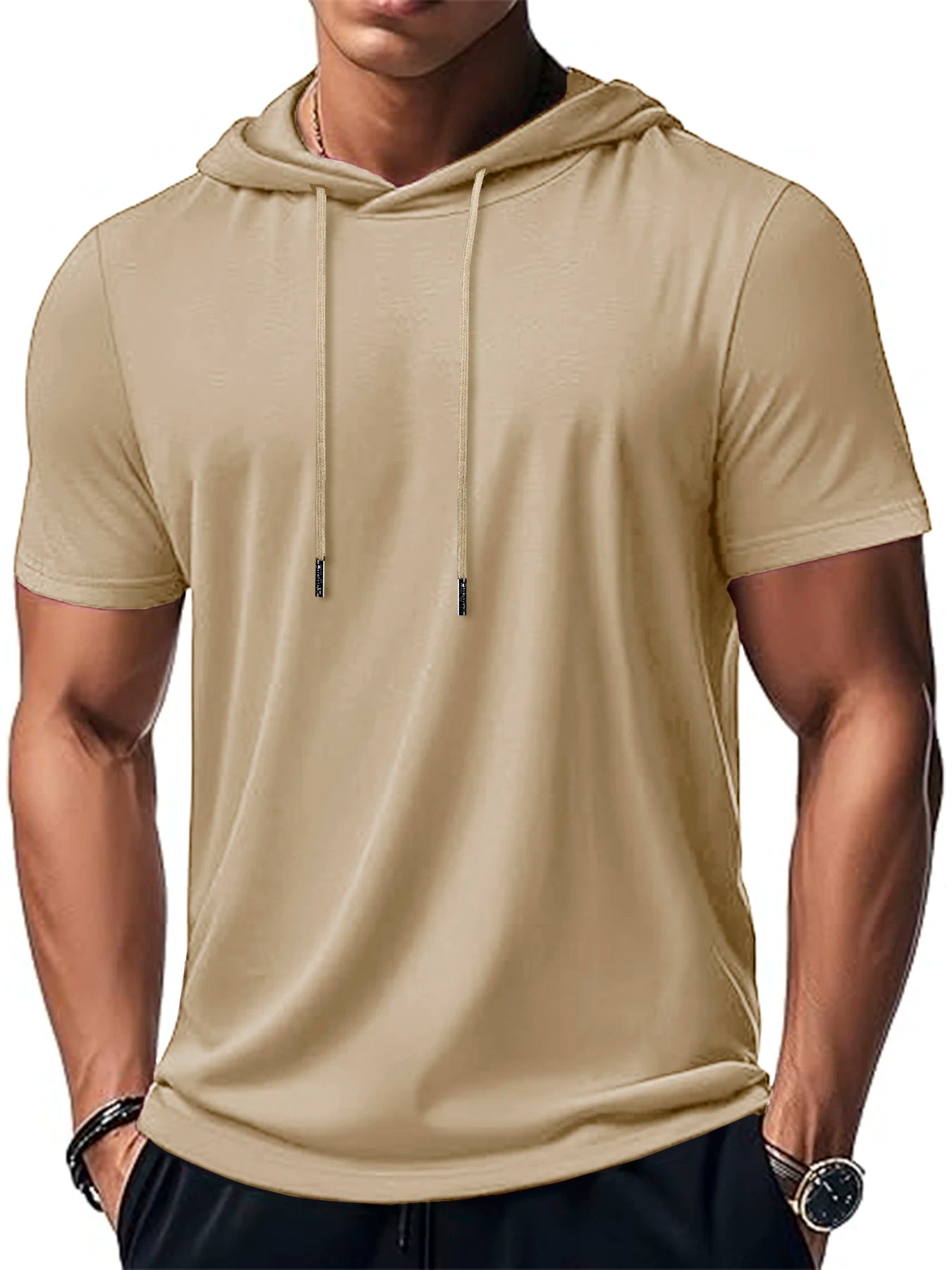 VALORIA | Men’s lightweight quick-dry hooded T-shirt for all-day performance