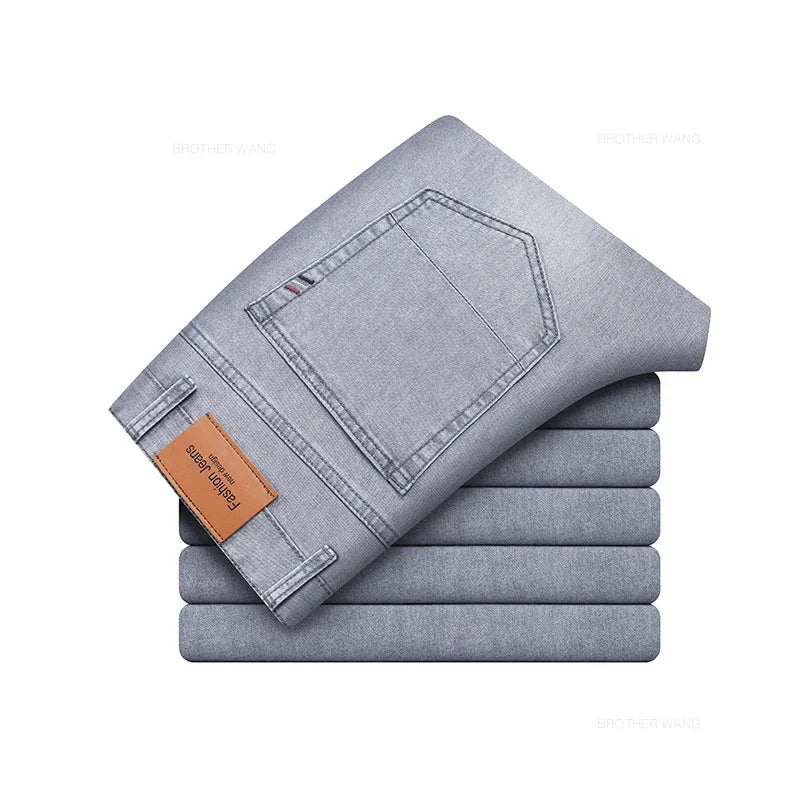 VALORIA | Men’s lightweight stretch cotton jeans designed for lasting comfort and flexibility