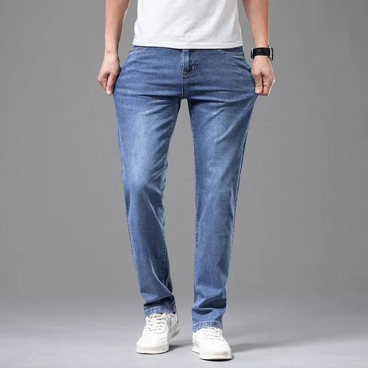 VALORIA | Men’s lightweight stretch cotton jeans with breathable comfort