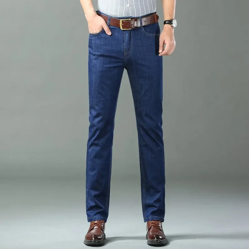 VALORIA | Men’s lightweight stretch denim trousers with flexible comfort