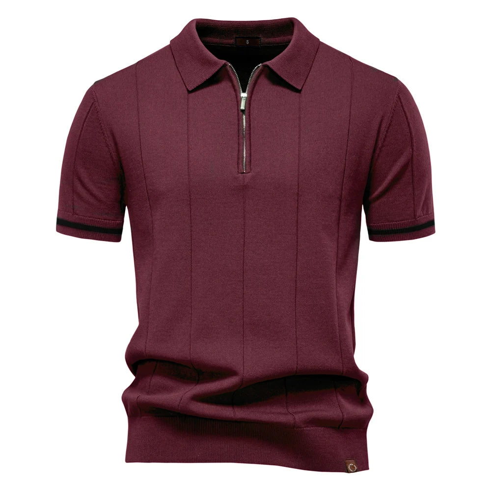 VALORIA | Men’s lightweight zipper sport polo 
