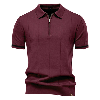 VALORIA | Men’s lightweight zipper sport polo 