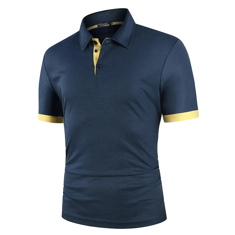 VALORIA | Men’s modern contrast polo shirt casual 