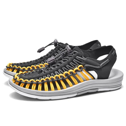 VALORIA | Men’s modern handmade weave sandals rustic fashion design