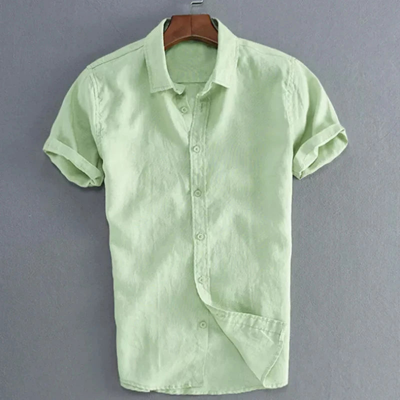VALORIA | Men’s modern lapel button shirt wardrobe essential