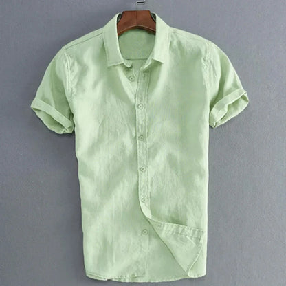 VALORIA | Men’s modern lapel button shirt wardrobe essential