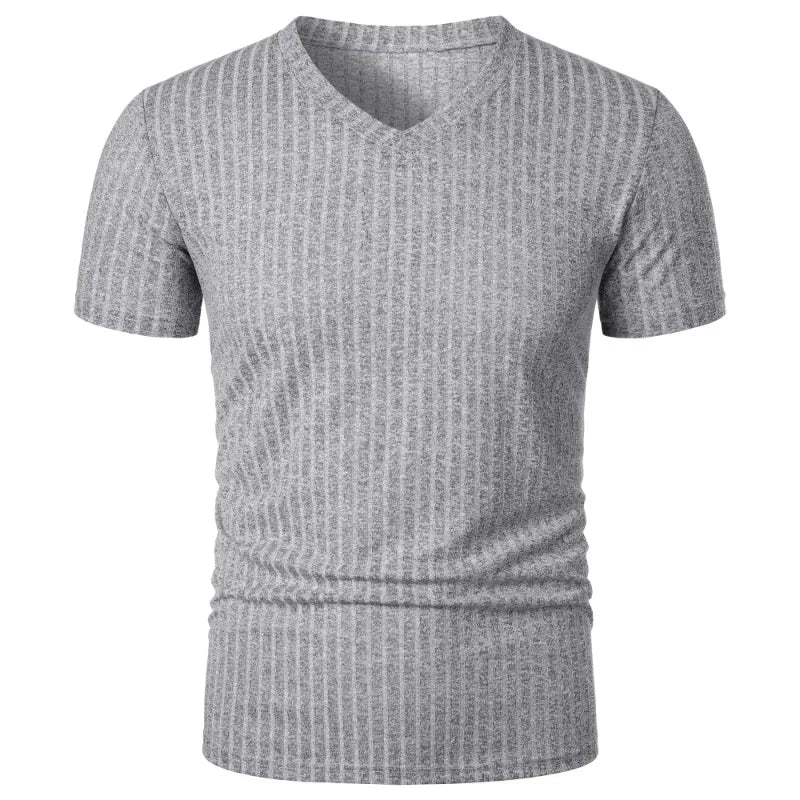 VALORIA | Men’s modern stretch V-neck summer shirt relaxed casual style