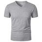 VALORIA | Men’s modern stretch V-neck summer shirt relaxed casual style