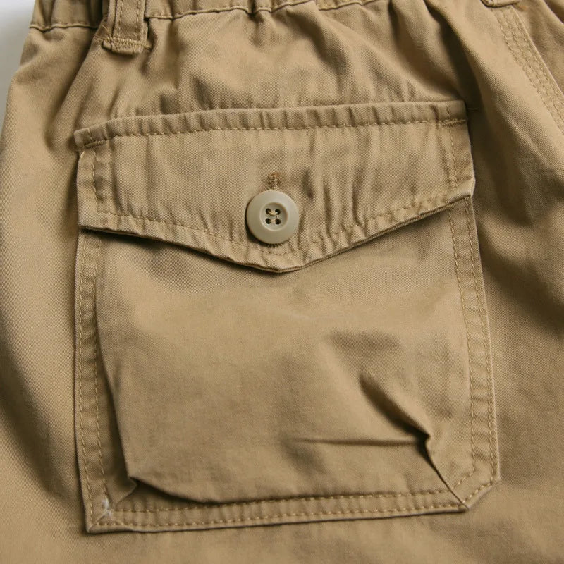VALORIA | Men’s multi-pocket cargo capri shorts breathable outdoor design