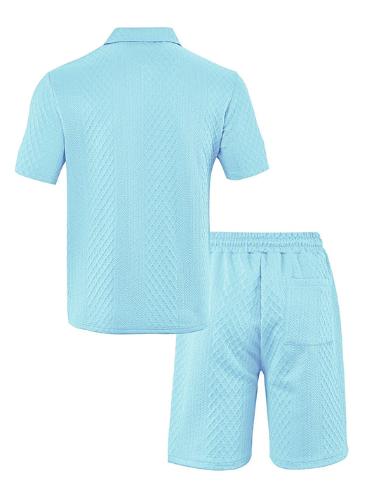 VALORIA | Men’s polo shirt and shorts set