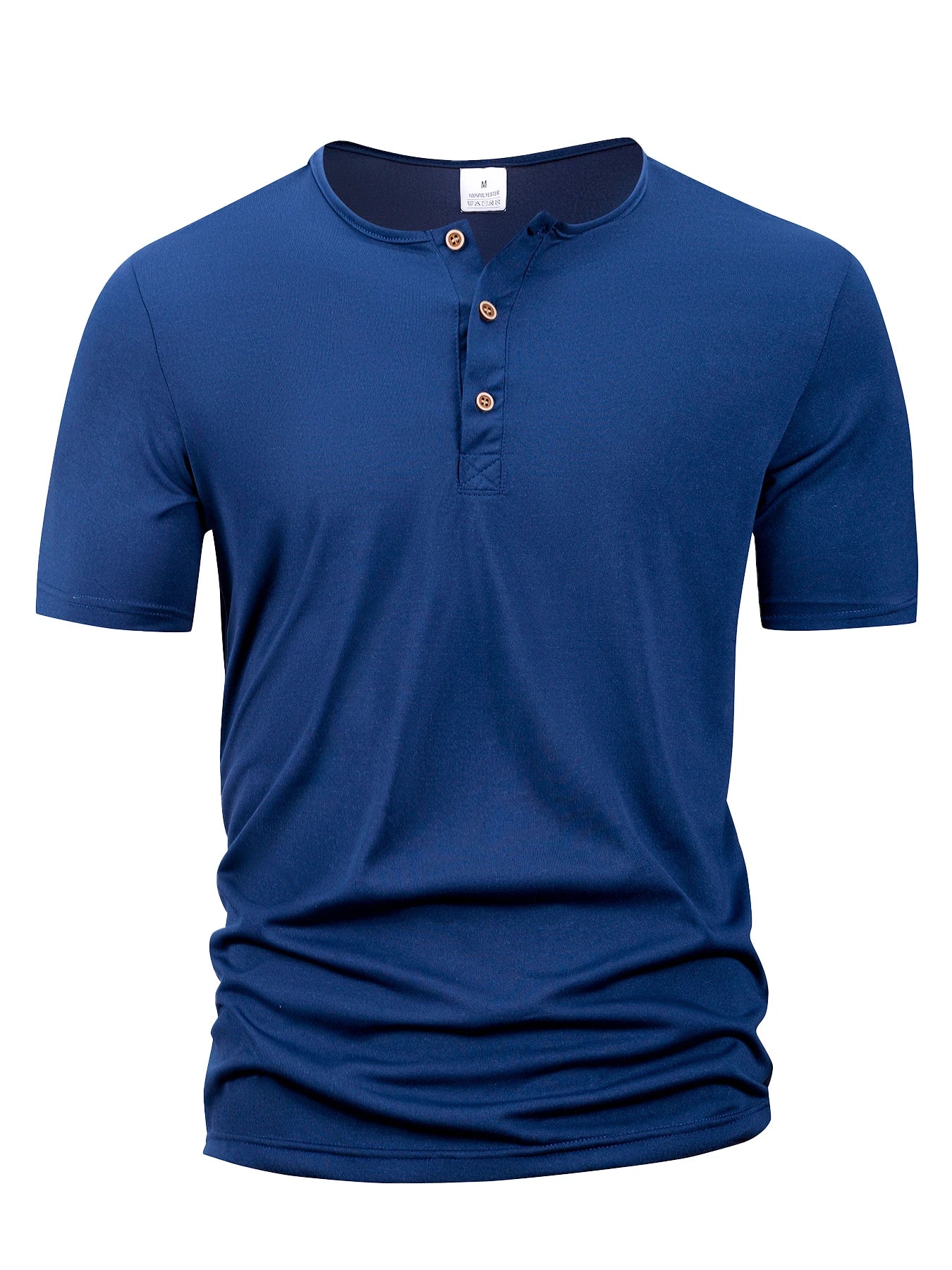VALORIA | Men’s premium Henley collar casual T-shirt relaxed fit design
