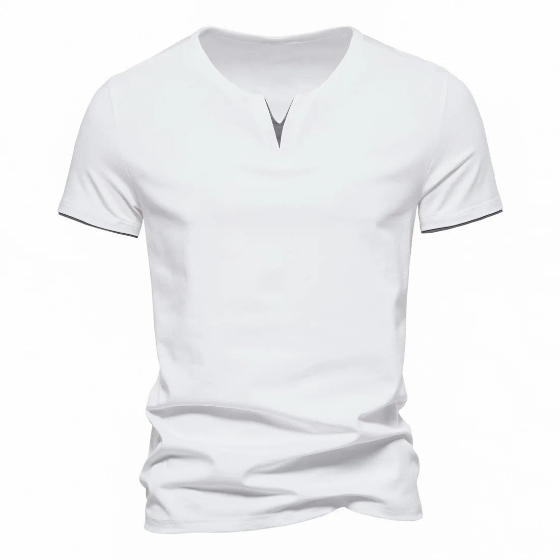VALORIA | Men’s premium Henley short sleeve shirt smart casual look