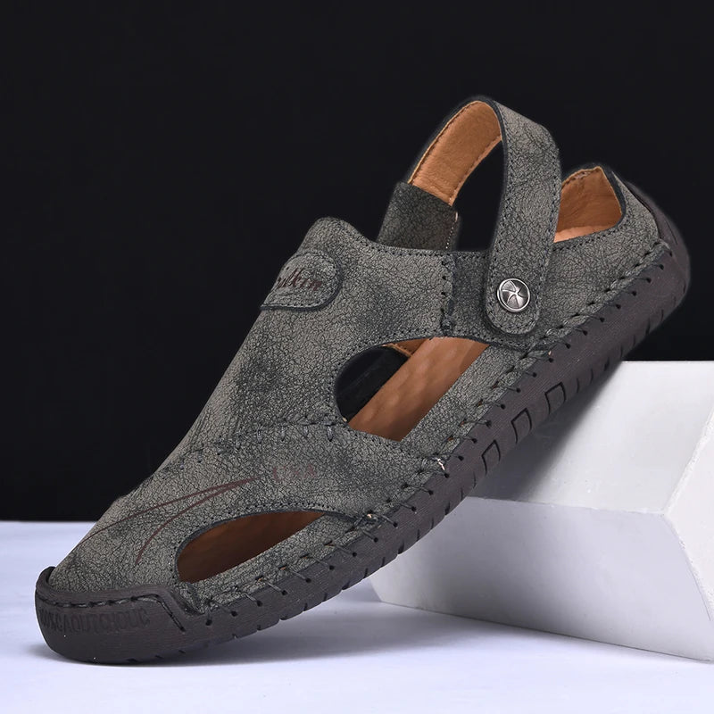 VALORIA | Men’s premium breathable leather sandals refined craftsmanship
