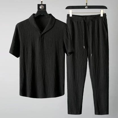 VALORIA | Men’s premium business casual shirt and trousers set refined professional style