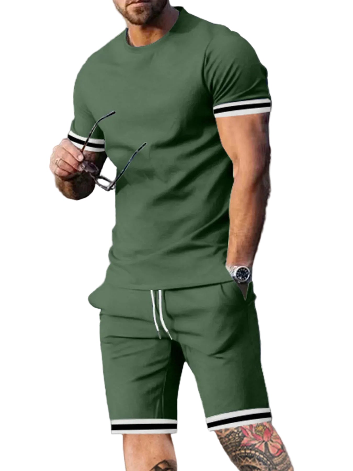 VALORIA | Men’s premium casual T-shirt and shorts set soft everyday comfort