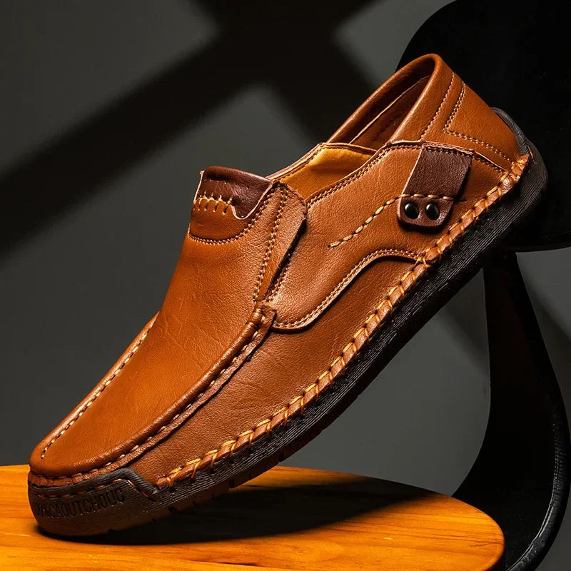 VALORIA | Men’s premium genuine leather slip-on loafers with timeless classic design