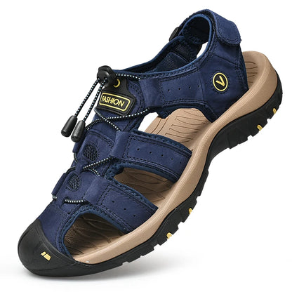 VALORIA | Men’s premium genuine leather summer sandals casual style