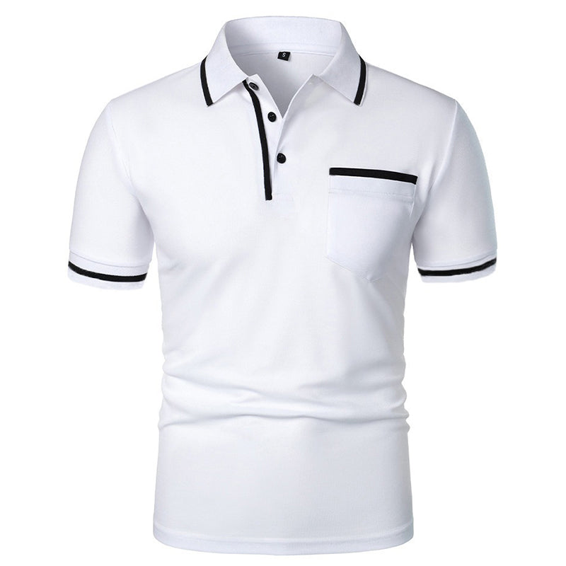 VALORIA | Men’s premium lapel pocket t-shirt fashion fit
