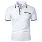 VALORIA | Men’s premium lapel pocket t-shirt fashion fit