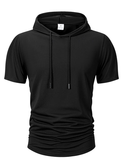 VALORIA | Men’s premium short sleeve hooded T-shirt with soft lightweight fabric