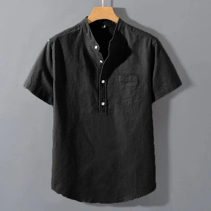 VALORIA | Men’s premium stand collar t-shirt minimalist fashion look