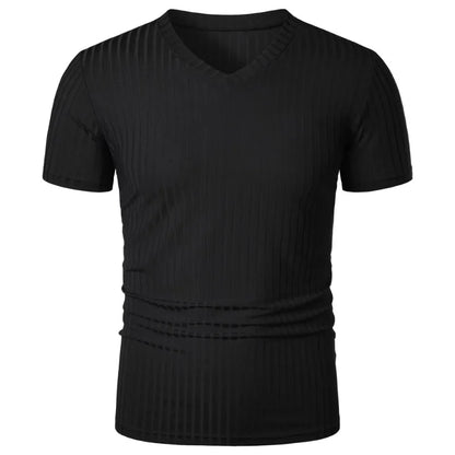 VALORIA | Men’s premium stretch V-neck summer shirt lightweight comfort wear