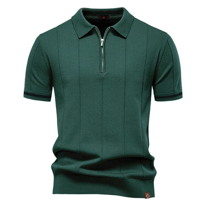 VALORIA | Men’s premium zipper sport polo performance fabric