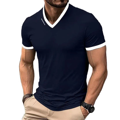 VALORIA | Men’s printed V-neck shirt