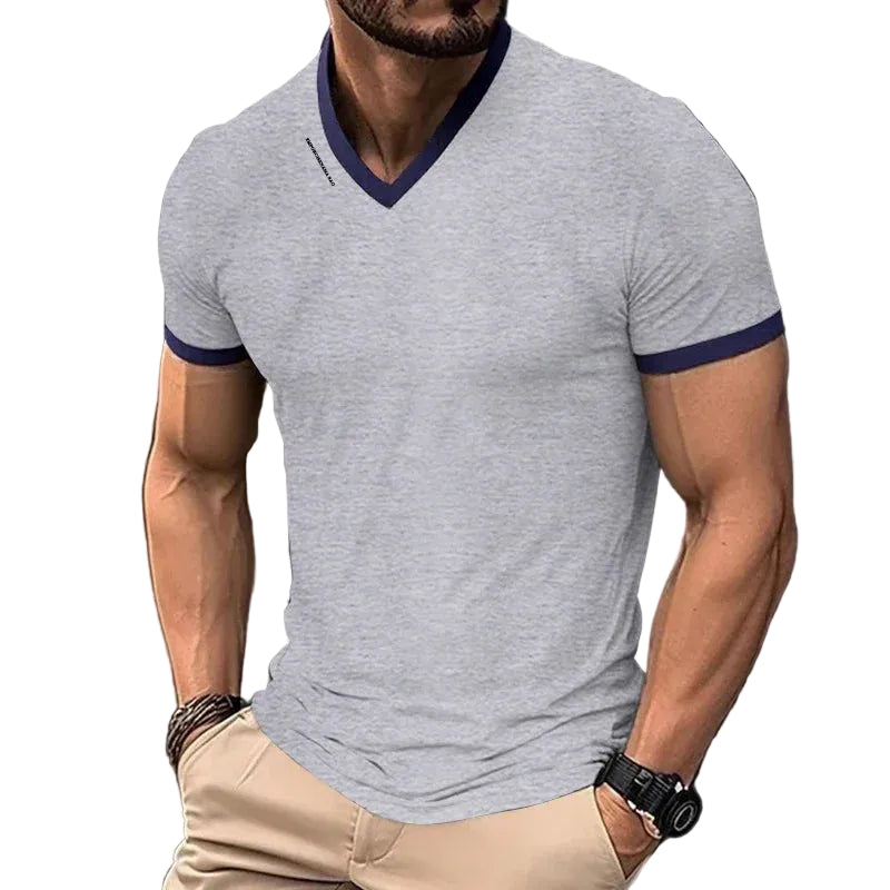 VALORIA | Men’s printed V-neck shirt stylish casual design