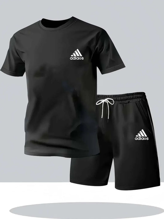 VALORIA | Men’s quick-dry T-shirt and shorts set breathable athletic design