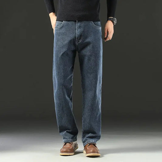 VALORIA | Men’s relaxed wide-leg denim jeans