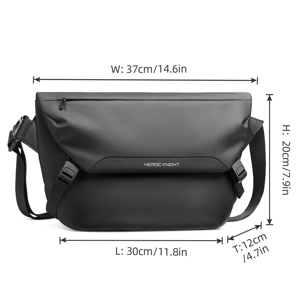 VALORIA | Men’s secure water-repellent crossbody bag organized storage