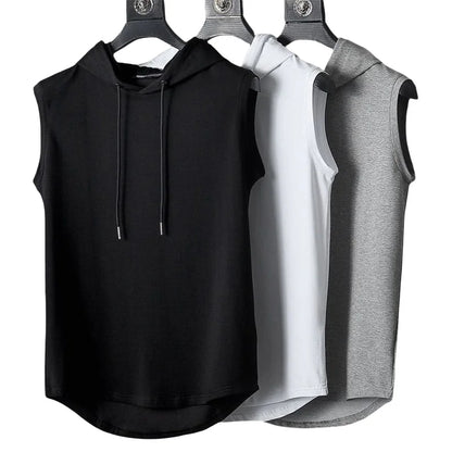 VALORIA | Men’s sleeveless hooded tank top