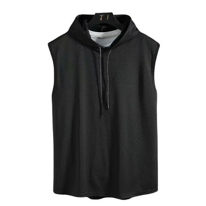 VALORIA | Men’s sleeveless hooded tank top athletic fitness design