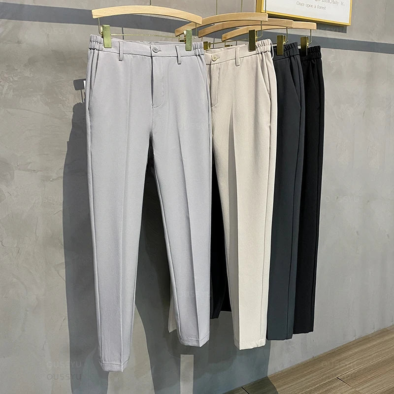 VALORIA | Men’s slim-fit business casual trousers with tailored modern fit