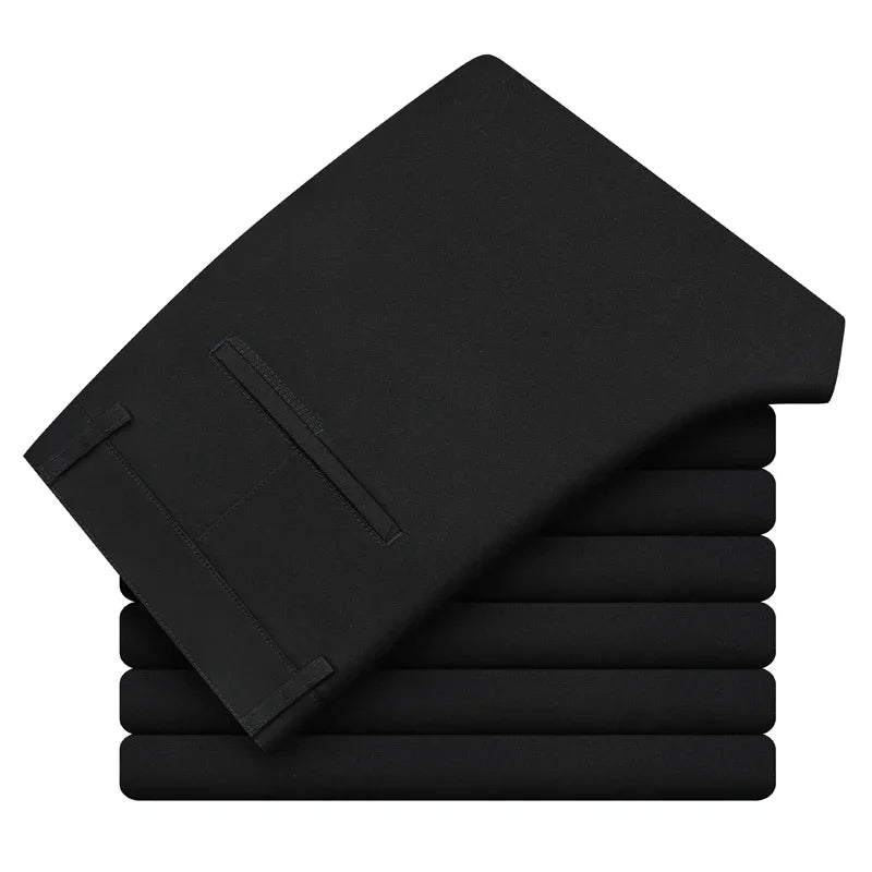 VALORIA | Men’s slim straight cotton trousers perfect for work, travel and casual occasions