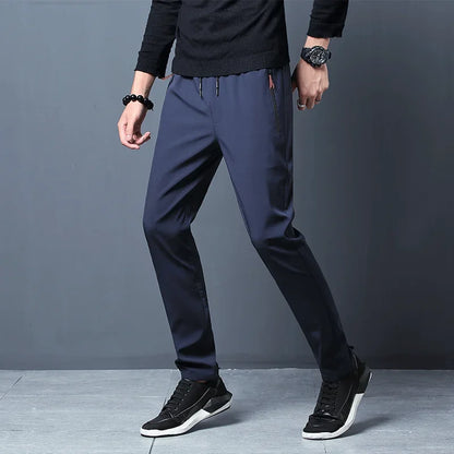 VALORIA | Men’s stretch slim-fit casual pants with flexible comfort