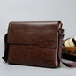 VALORIA | Men’s structured PU leather business shoulder bag modern look