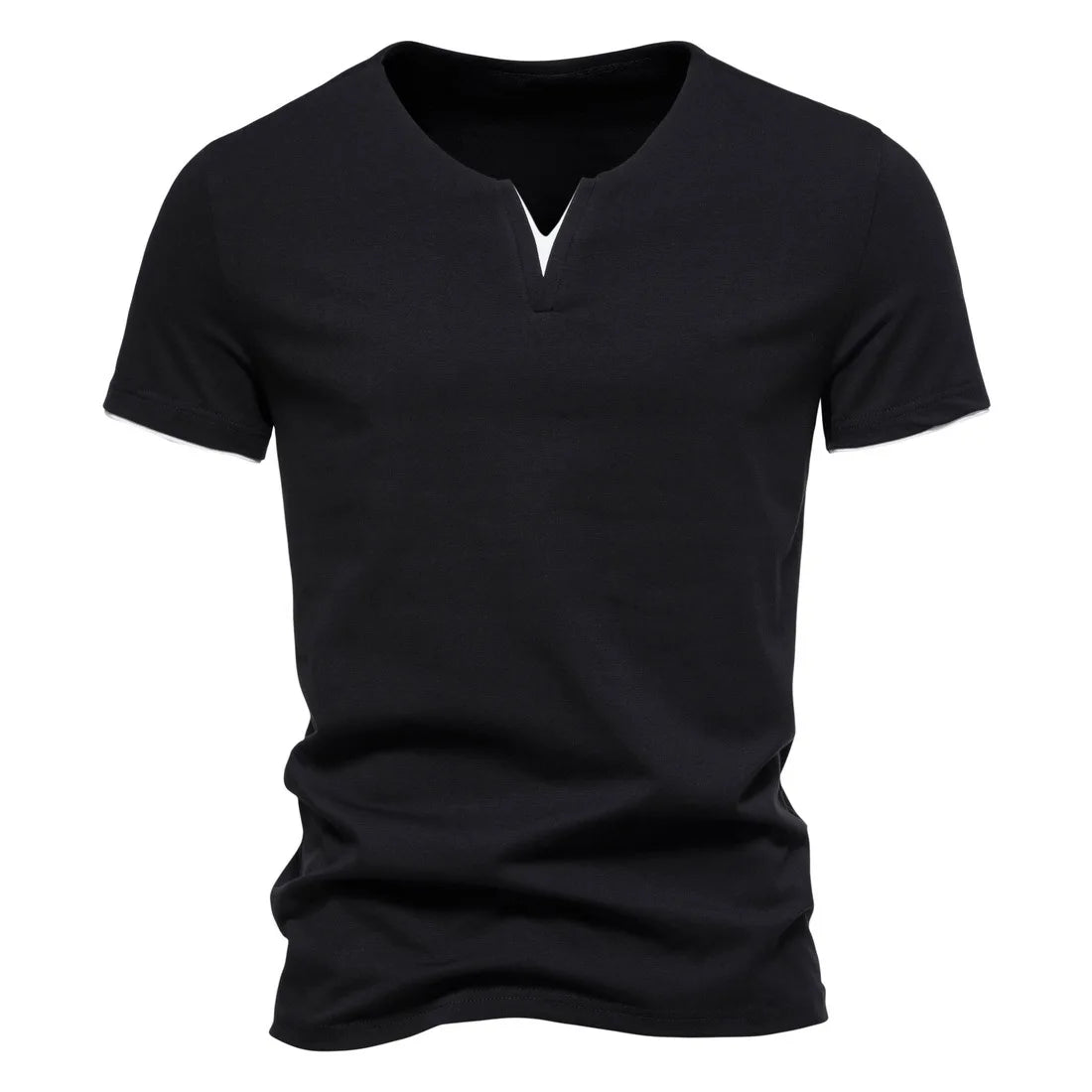 VALORIA | Men’s stylish Henley short sleeve shirt everyday wear