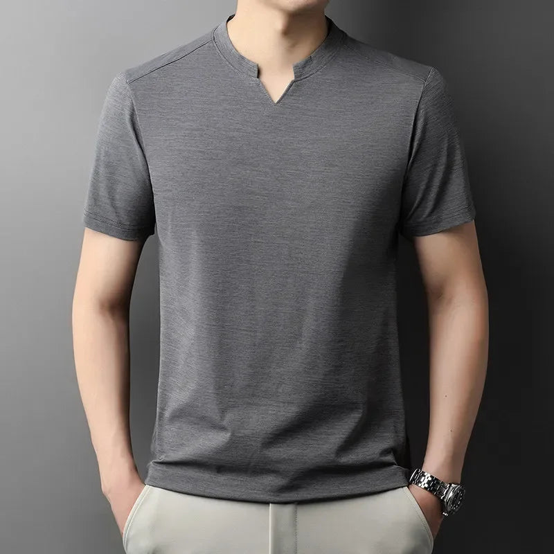 VALORIA | Men’s stylish V-neck summer shirt casual everyday wear
