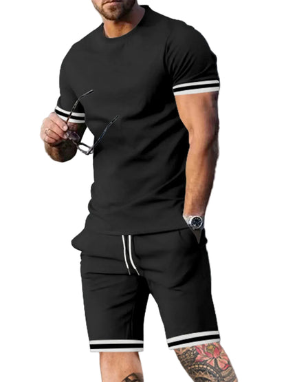 VALORIA | Men’s stylish casual T-shirt and shorts set relaxed everyday outfit
