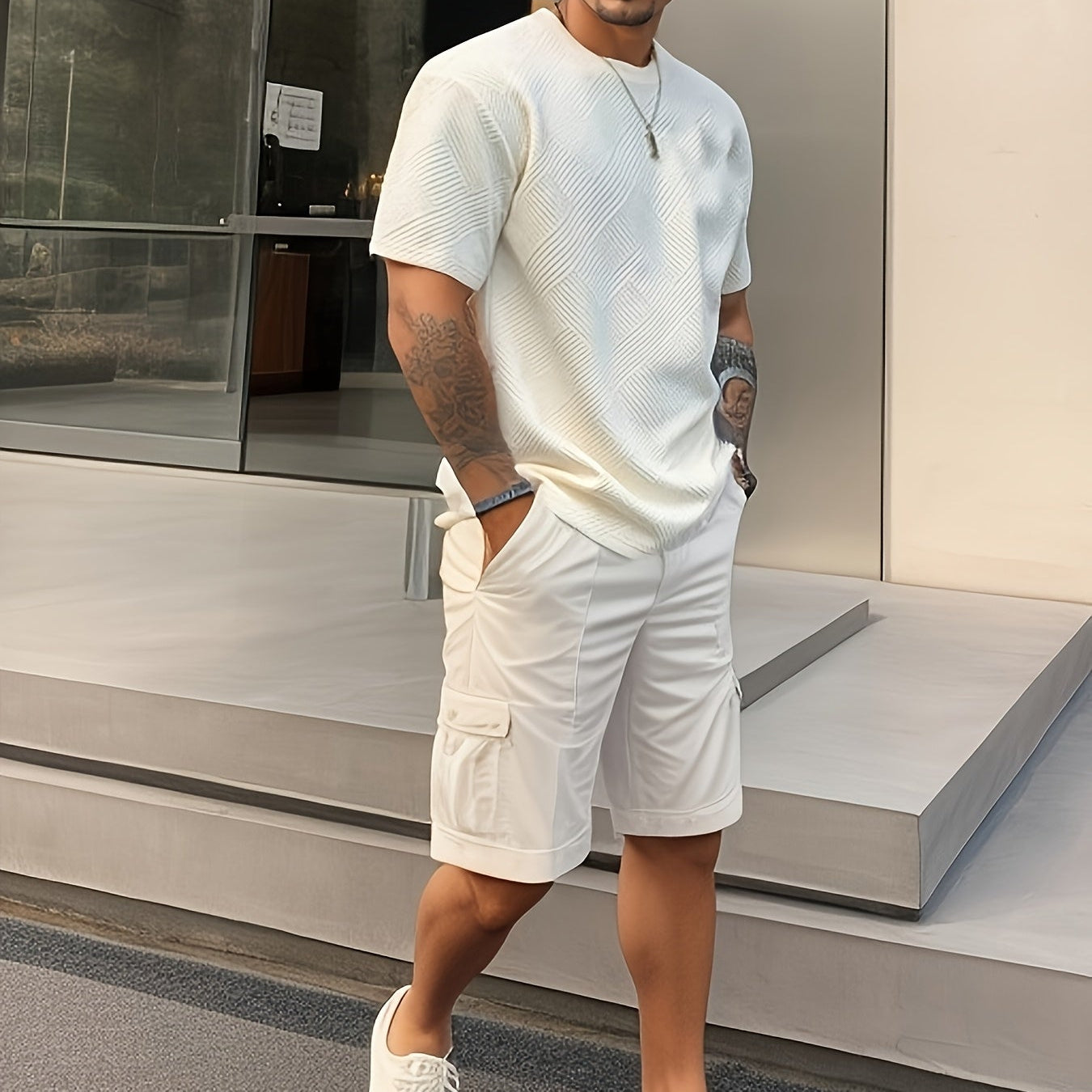 VALORIA | Men’s stylish crew neck t-shirt casual fit