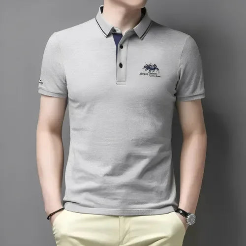 VALORIA | Men’s stylish embroidered polo shirt modern fit